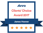 AVVO | client's choice award | 2017 james hoover