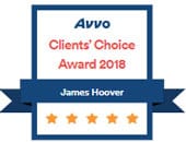 AVVO | client's choice award | 2018 james hoover