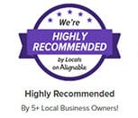 We are Highly Recommended by 5+ local business owners