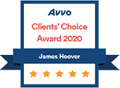 Avvo Clients' choice award 2020 James hoover